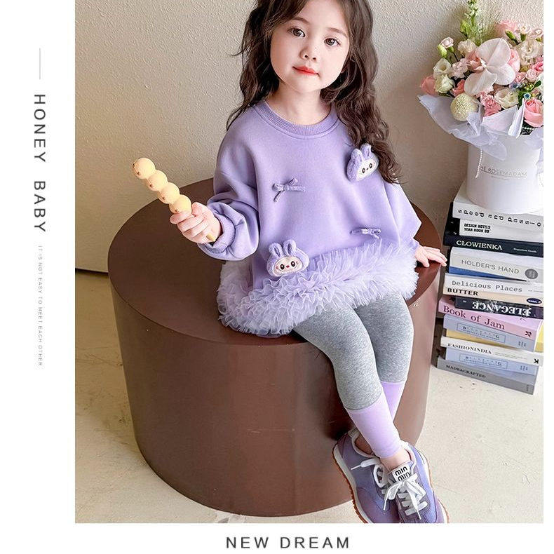 女童加绒卫衣套装秋季2025新款儿童秋冬洋气穿搭女宝宝秋装两件套,淘宝优惠券,粉丝福利购,淘宝优惠卷