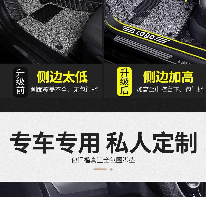 标致3008脚垫全包围汽车专用13款14/15/16/17/18车19标志东风标致 - 图2