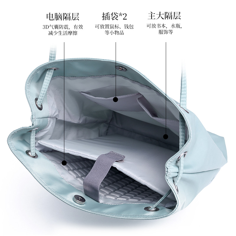 三鸿数码手提笔记本电脑包14寸女单肩适用苹果MacBook Pro13.3联想小新air15.6华为16寸轻便高颜值防震通勤包 - 图1