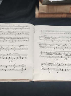 ins复古泛黄音乐书页琴谱乐谱旧美食摄影道具家居装饰摆设摆件