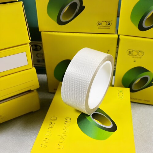 双环高温胶带0.13mmX20mmX5M 封口机高温胶布 铁氟龙隔热胶带 - 图0