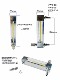 Glass rotor flow meter liquid flow meter