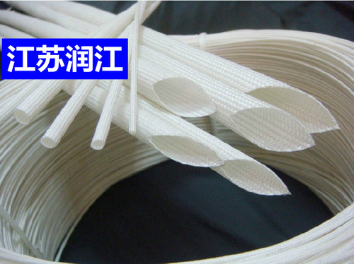 高温套管绝缘管定纹管黄纳管耐温600度玻璃纤维套管隔热电线护管 - 图0