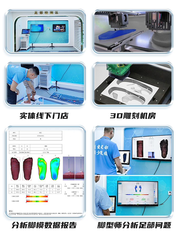 3D定制扁平足外翻矫正鞋垫儿童内外八字脚成人足弓垫XO腿型纠正器 - 图2