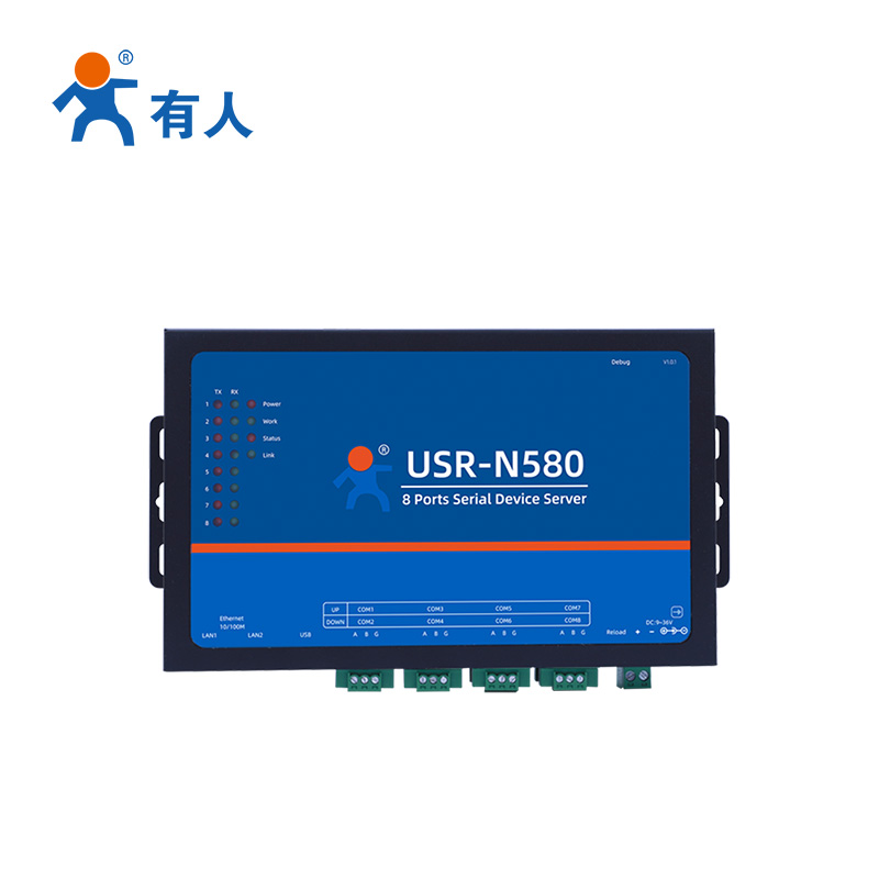 【有人物联网】8路串口服务器MQTT rs485多串口转以太网网口modbus rtu转tcp网关工业级物联网模块N580 - 图3