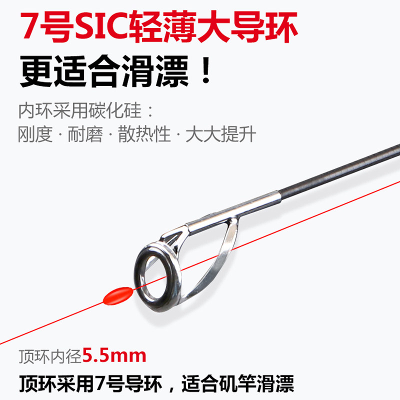 美人鱼矶竿滑漂竿大导环路滑手海两用滑竿超轻超硬远投矶钓竿鱼竿,淘宝优惠券,粉丝福利购,淘宝优惠卷