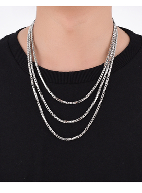 韩国男士百搭轻奢朋克风盒子链