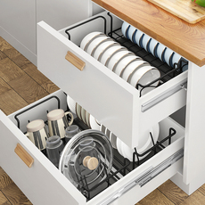 Сушилка 厨房碗碟收纳架放碗架沥水架家用碗盘收纳盒橱柜内置置物架神器