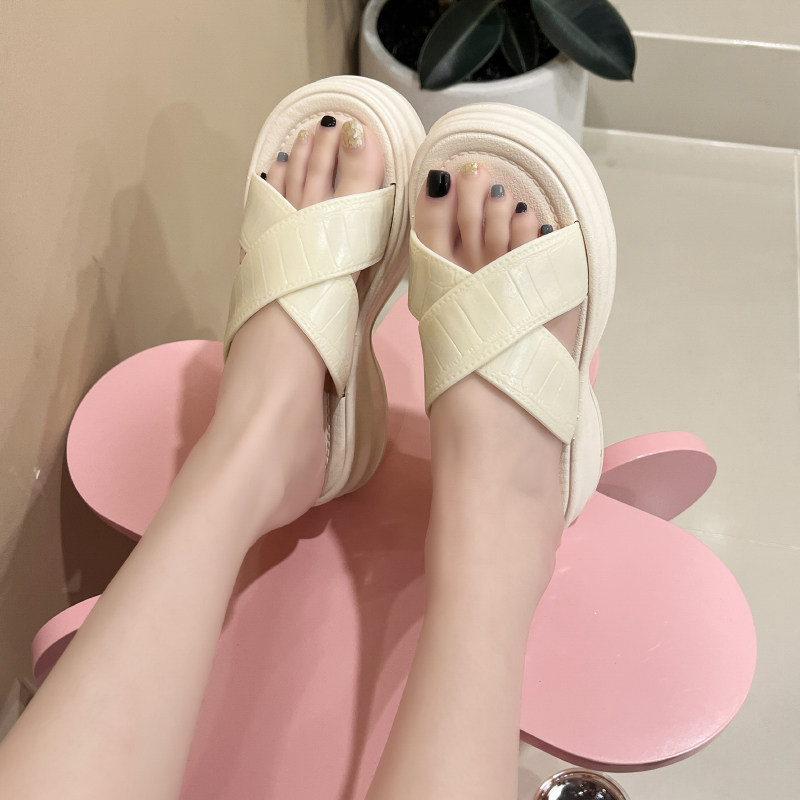 2025新款828交叉外穿时尚潮流仙女风一字拖沙滩拖鞋,淘宝优惠券,粉丝福利购,淘宝优惠卷