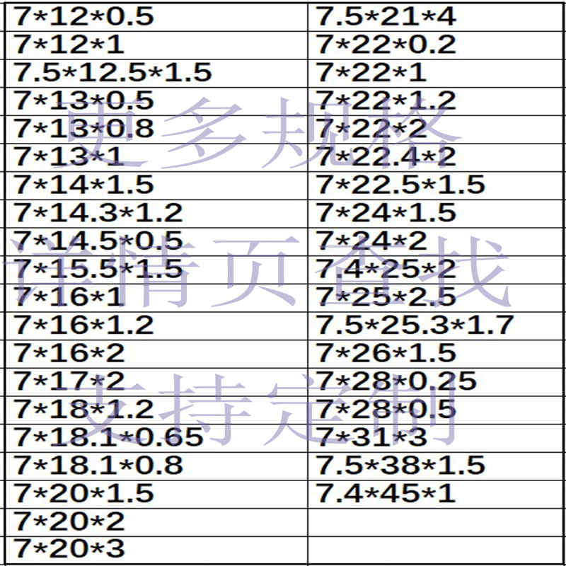 304不锈钢非标平垫片圈定订制做316内圆孔径M7外圆直径201234678 - 图0