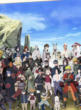 终结之谷大合集火影忍者Naruto鸣人佐助晓宇智波鼬波风水门装饰画