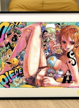 星空《草帽娃娃机》路飞娜美罗宾海贼王索隆女帝onepiece装饰画