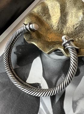 925纯银活口手镯古董首饰