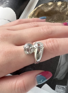 Espo设计师品牌银饰925银戒指纯银戒指vintage古董首饰14号戒指