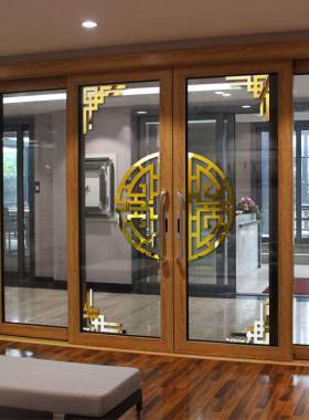中式风圆形祥云亚克力装饰角花