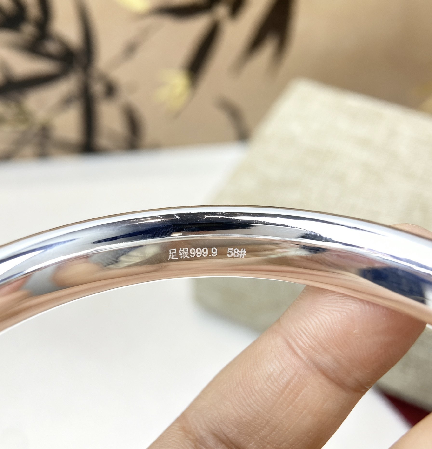 999纯银猫眼手镯女厚壁中空闭口镯子足银手环送女友妈妈礼物,淘宝优惠券,粉丝福利购,淘宝优惠卷