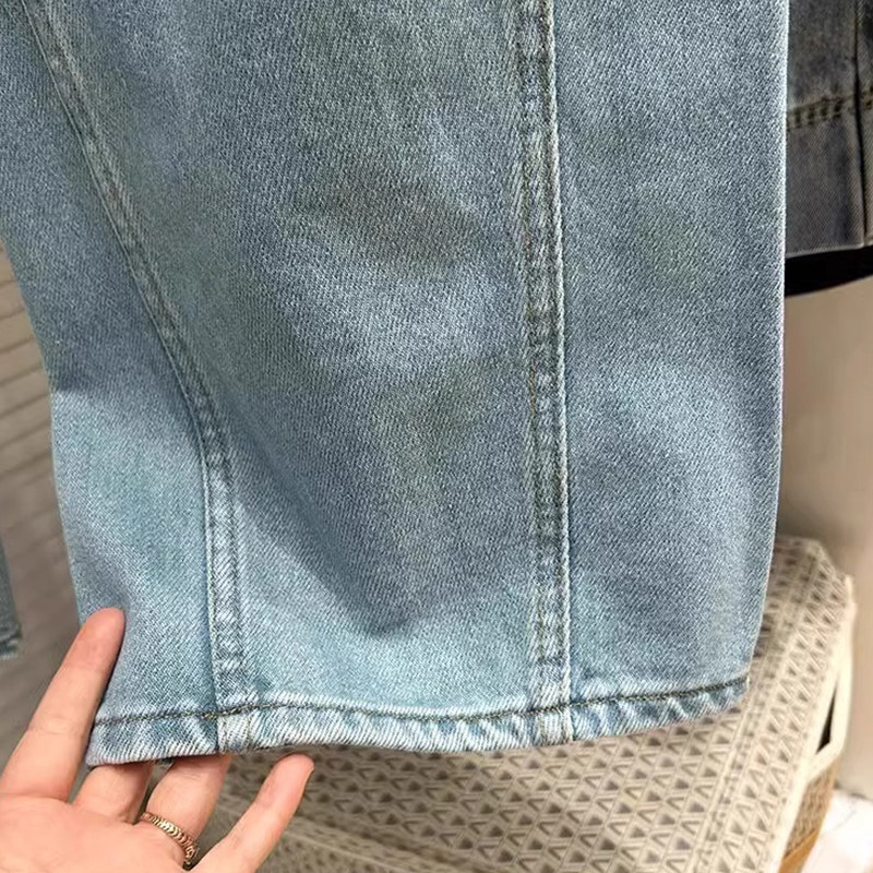 300斤胖mm大码女装复古弯刀牛仔裤女宽松显瘦百搭直筒阔腿长裤子,淘宝优惠券,粉丝福利购,淘宝优惠卷