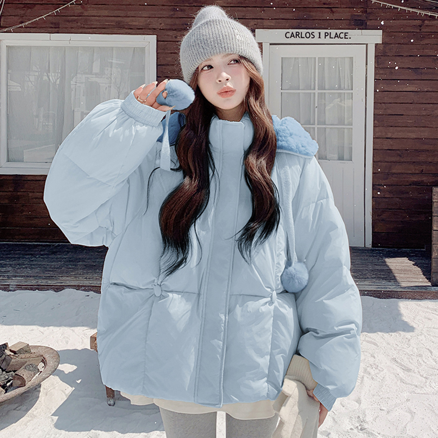 大码胖mm甜美可爱毛领连帽棉服女冬季宽松面包服加厚保暖棉衣外套,淘宝优惠券,粉丝福利购,淘宝优惠卷