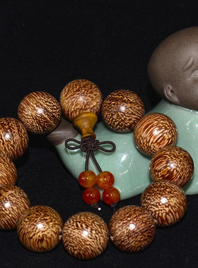 满念珠纹佛金丝20龙血竹木