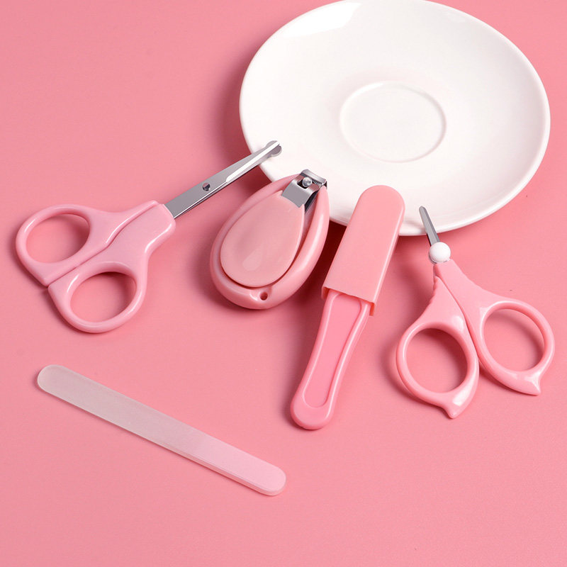 五件套婴儿用品指甲剪套装宝宝指甲刀儿童婴儿专用指甲钳新生剪刀