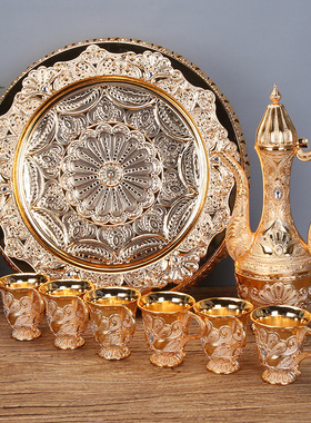 白酒杯套装创意欧式酒具小酒杯茶壶茶杯酒壶分酒器俄罗斯酒壶摆件