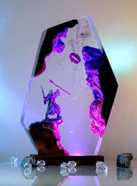 手作指环王魔戒树脂小夜灯Wizard resin lamp灰袍巫师甘道夫摆件