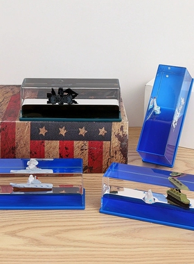 创意游轮帆船流体漂流瓶液体漂浮海盗船解压摆件油滴沙漏学生礼品