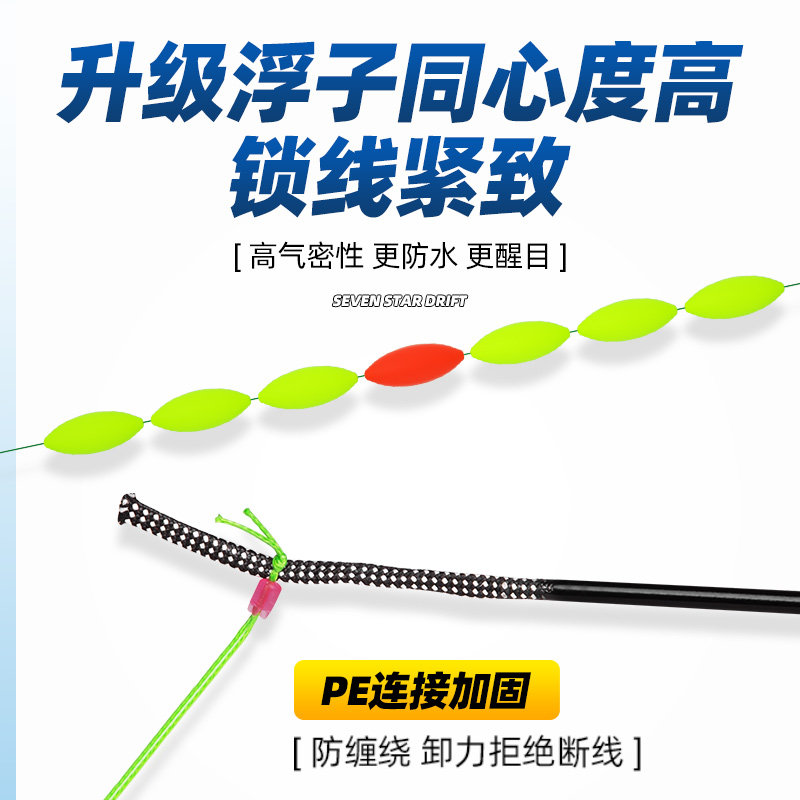 进口七星漂线组海夕朝天钩成品钓鱼线主线正品鲫鱼套装全套免调漂,淘宝优惠券,粉丝福利购,淘宝优惠卷