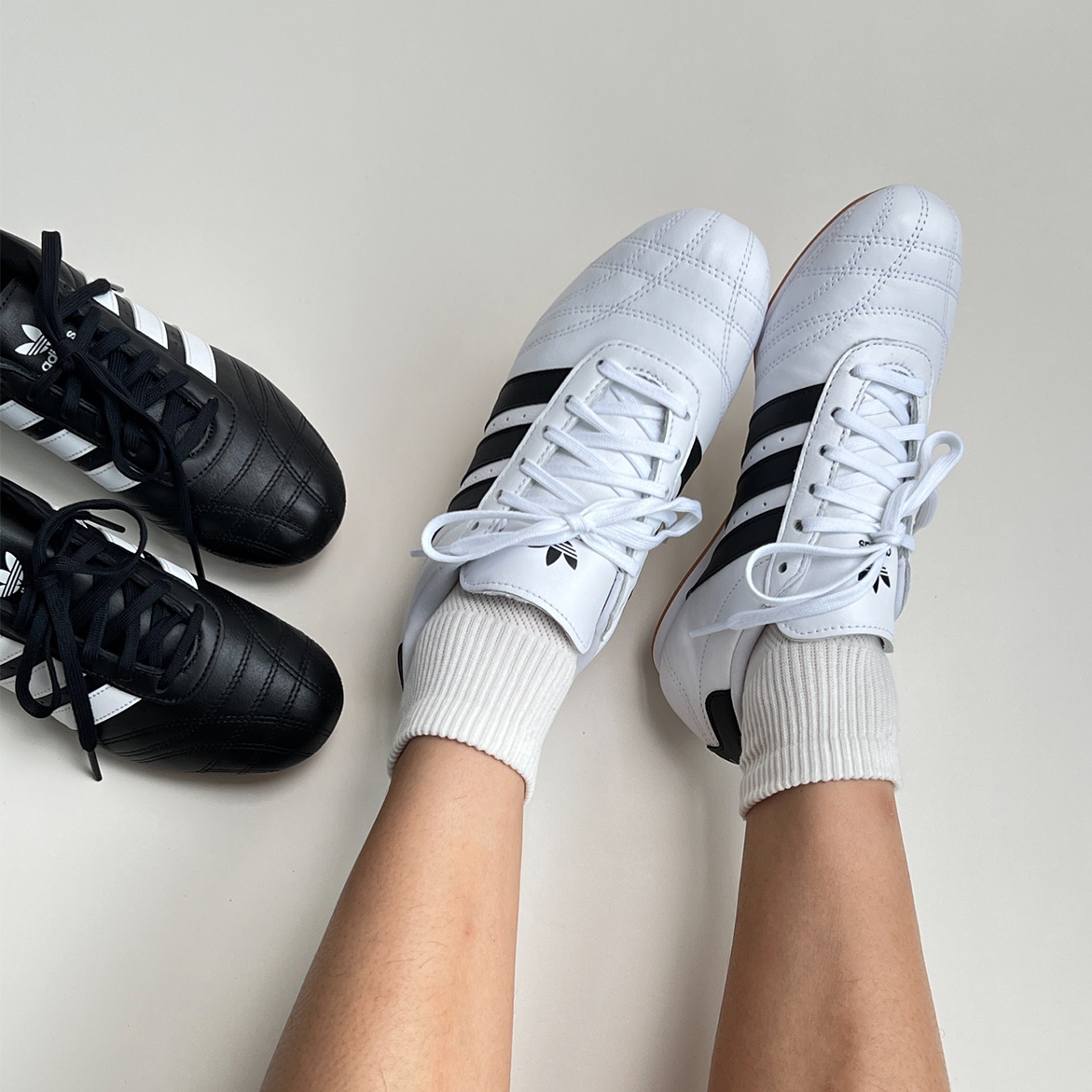 Adidas阿迪达斯三叶草 TAEKWONDO 男女舒适百搭低帮训练鞋 JS1193 - 图0