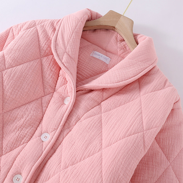 ເຄື່ອງນຸ່ງເຮືອນ quilted gauze ອົບອຸ່ນຫົກຊັ້ນສໍາລັບຜູ້ຊາຍແລະແມ່ຍິງ