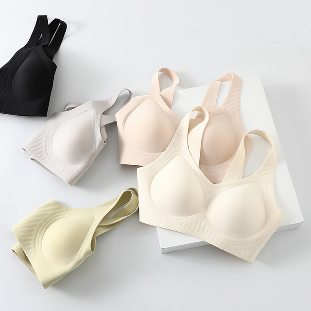 Jelly soft support ຍູ້-up seamless bra ບໍ່ມີສາຍ