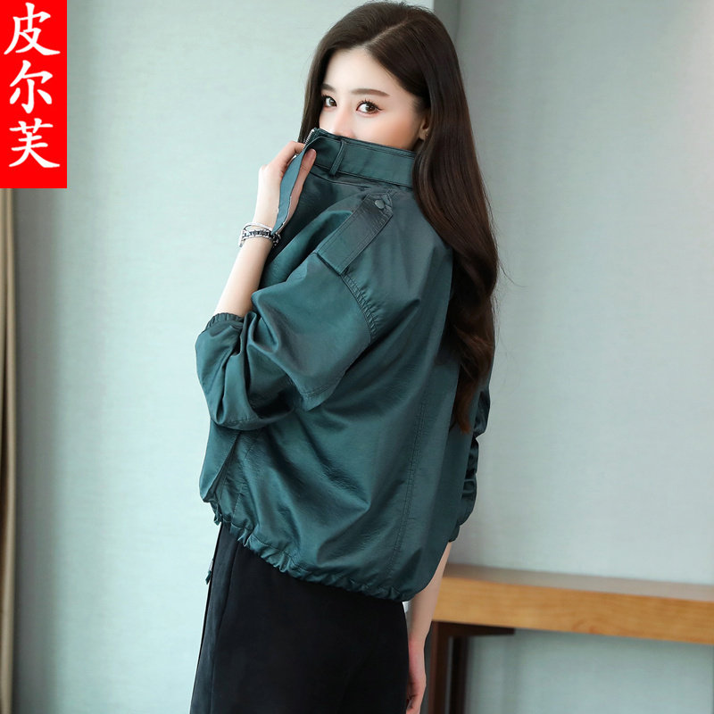 2020秋冬加绒棉衣机车百搭pu皮夹克 皮尔芙皮衣