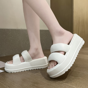 厚底拖鞋女外穿夏季踩屎感增高凉拖鞋