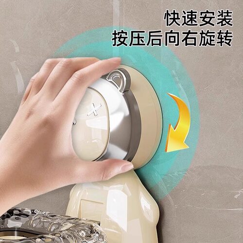 吹风机支架免打孔收纳置物架壁挂风筒放置架懒人卫生间电吹风挂架 - 图2