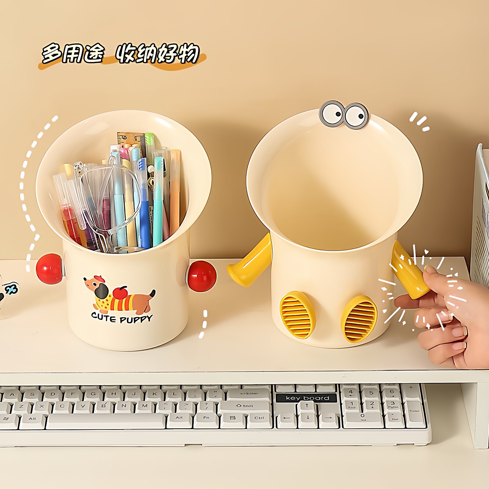 可爱桌面垃圾桶迷你高颜值书桌餐桌卧室床上家用小号垃圾收纳盒