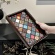 Exquisite retro tea tray walnut color jewelry rectangular simple storage wine cup tea tea play tea tray