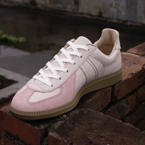 枯骨樱花粉少女系复古ROF德训鞋柔软吸汗男女头层牛皮运动休闲鞋 - 图2