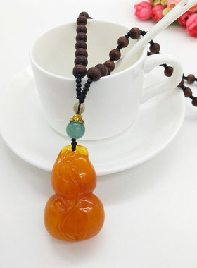 朱砂毛衣链长款女红复古百搭秋