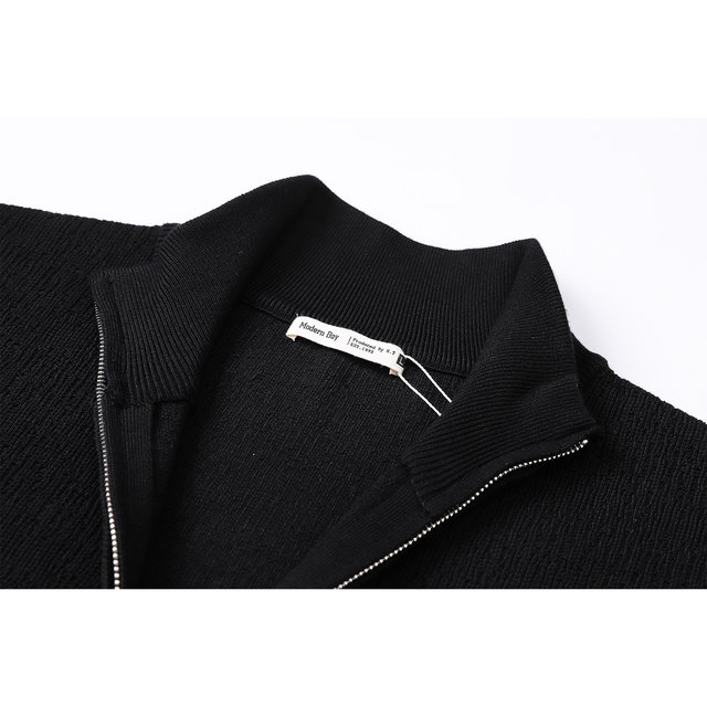 Men's slightly loose round neck pullover sweater 25 winter