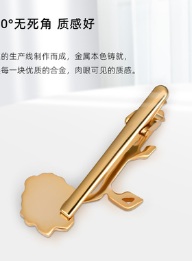 罗蒙高档玫瑰花领带夹