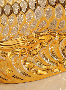 金龙鱼摆件装饰品客厅酒柜玄关