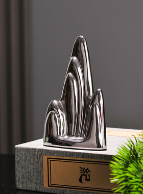 轻奢陶瓷山水工艺品摆件