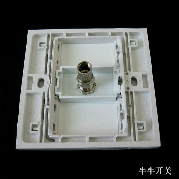 86型数字电视插座卫星英制F头螺纹口TV网络高清宽频闭路有线面板 - 图1