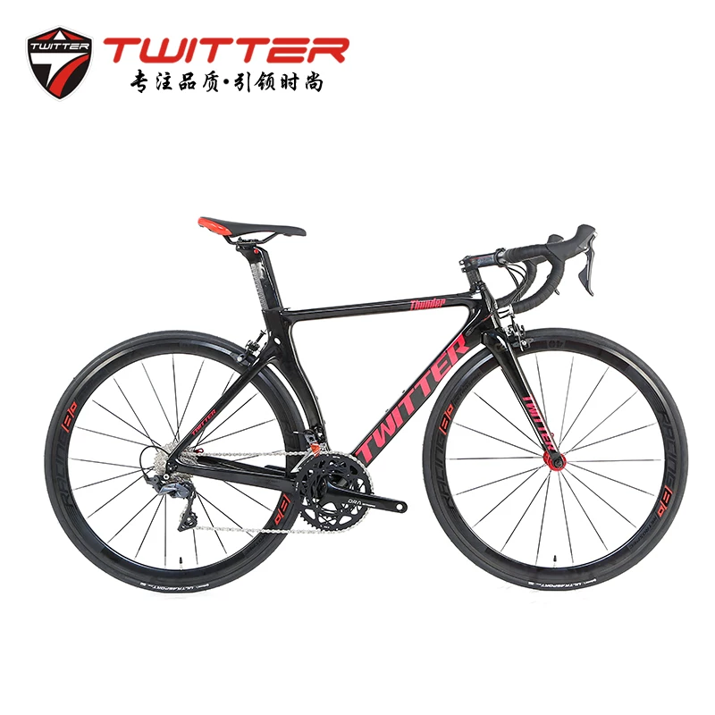Road bike carbon fibre for men and women, racing car with brake system disc brake, 22 speeds