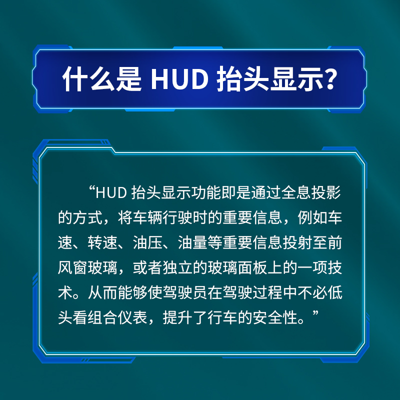 适用于凯迪拉克CT5/CT6/XT4/5/6原厂HUD抬头显示仪表台显示器改装-图2