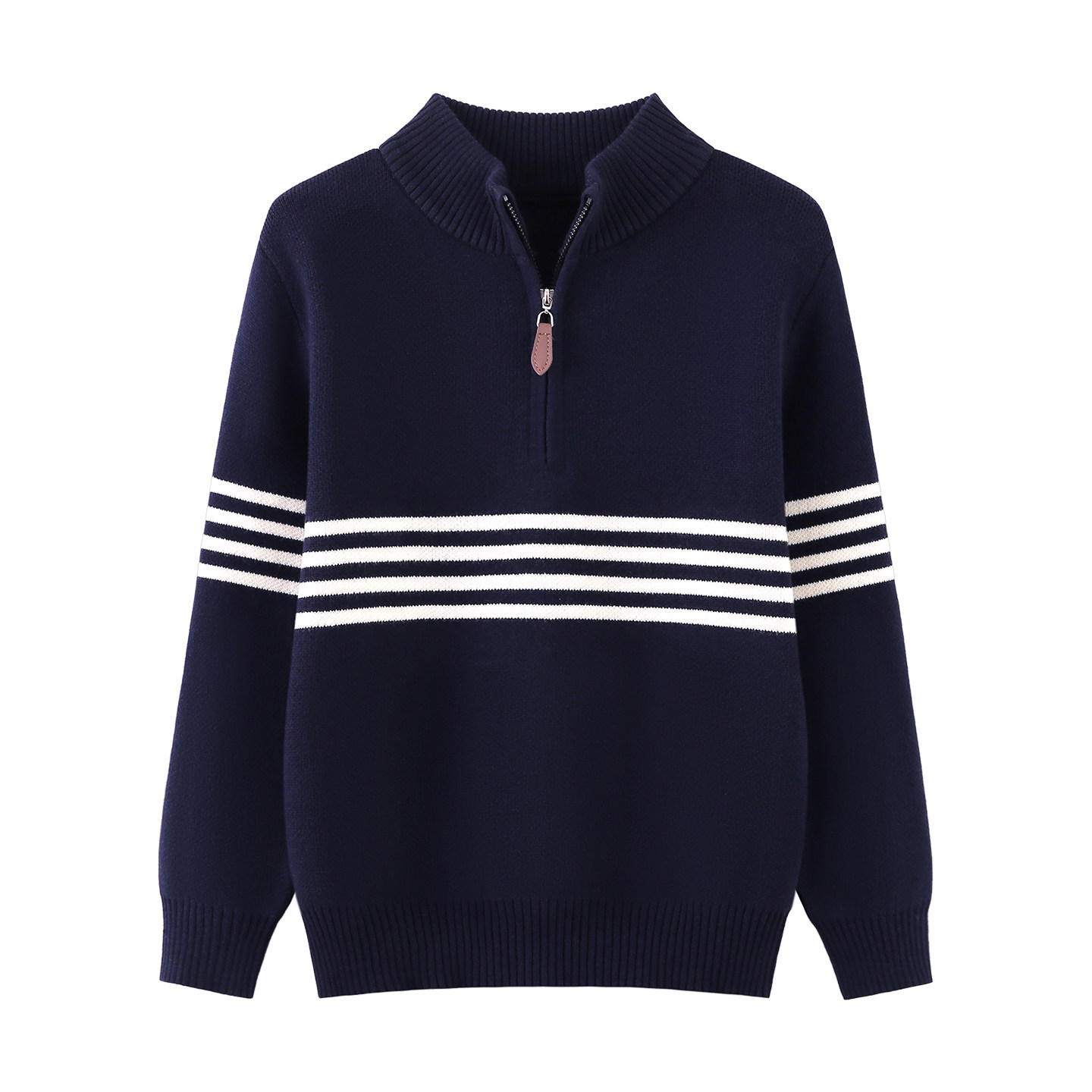 恒源祥秋冬款针织衫男童纯棉条纹针织开衫女童毛衣儿童加厚外套女,淘宝优惠券,粉丝福利购,淘宝优惠卷