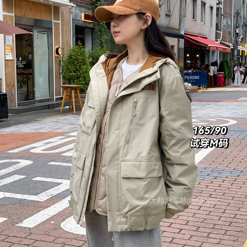 韩代TheNorthFace北面冲锋衣外套男女goretex防水工装进藏NJ2GP59