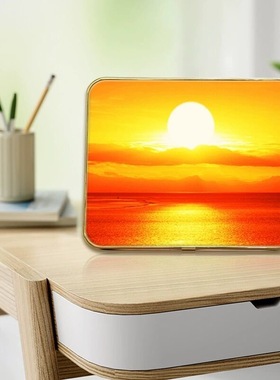 旭日东升摆台装饰画日出太阳乔迁新家送礼暖居画客厅卧室床头摆件