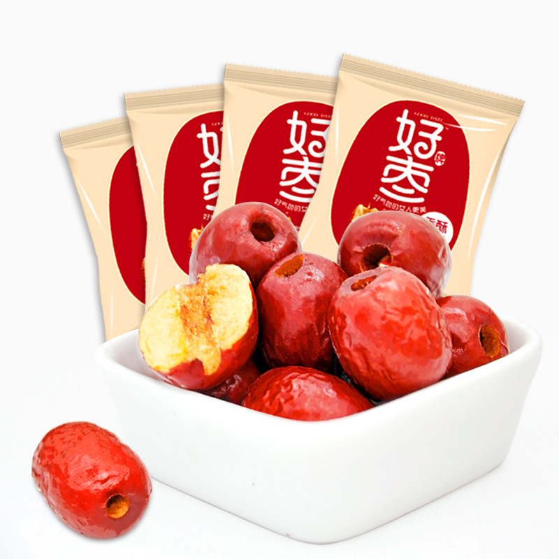 好牌香酥脆枣无核独立小包装500g 好牌枣类制品
