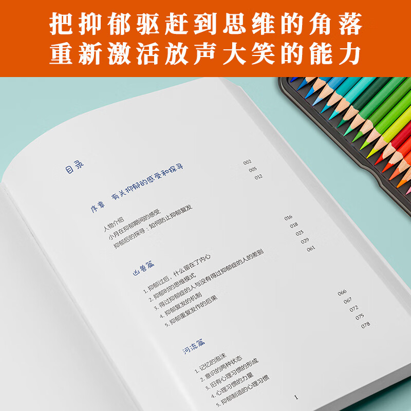 现货 书 赶走那头叫抑郁的凶兽 屠笑林良华著 作者将人的内心比作河流，思维比作小船，抑郁比作凶兽，心理疗愈漫画指南 湖南人民D - 图2